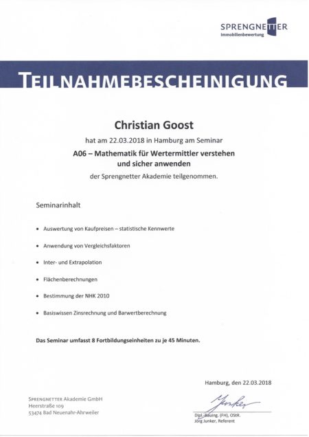 Sachverständigen für die Immobilienbewertung - Immobilienbewerter