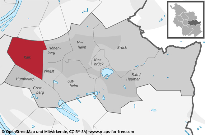 Karte Köln-Kalk