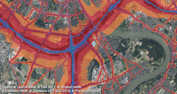 Lärmkarte Köln Rodenkirchen