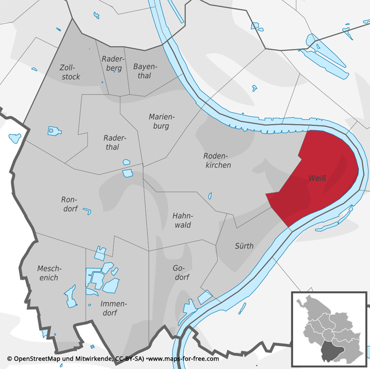 Veedel Köln Weiß: kinderfreundlich-sicher-grün | Immobilienmakler Goost