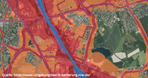 Die Lärmkarte von Köln Neubrück, Immobilienmakler Goost, Immobilienspezialist Köln