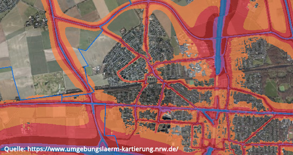 Lärmkarte von Köln Lövenich, Immobilienmakler Christian Goost, Immobilien Köln