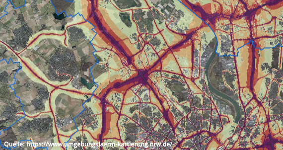 Lärmkarte Köln Bocklemünd I Köln Merkenich I Immobilien Goost