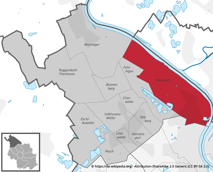 Die Lage von Köln Merkenich I Immobilienmakler Christian Goost Köln
