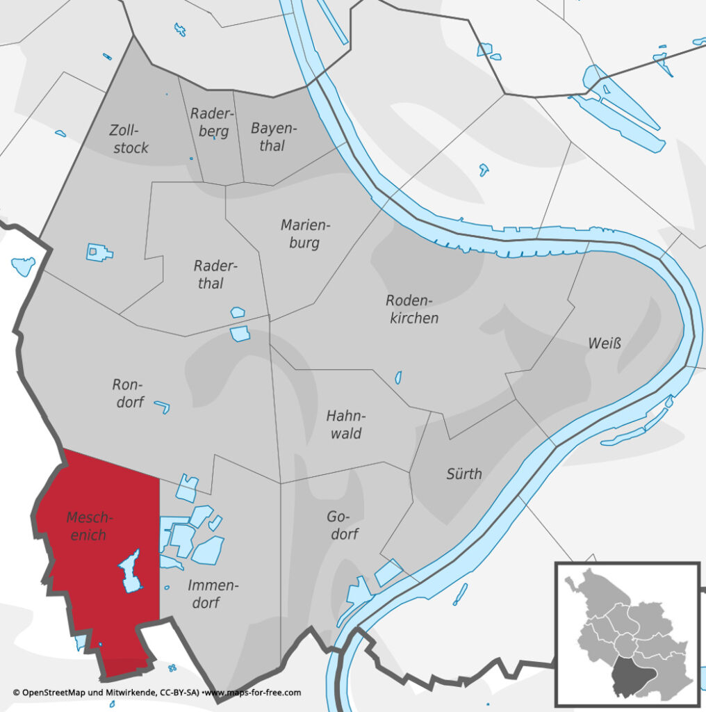 Die Lage des Veedels Köln Meschenich I Immobilienmakler Christian Goost I Immobilienpreise 