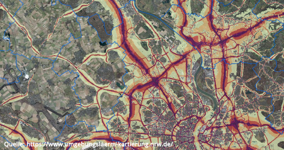 Auswirkung von Lärm auf die Immobilienpreise in Köln Esch/Auweiler