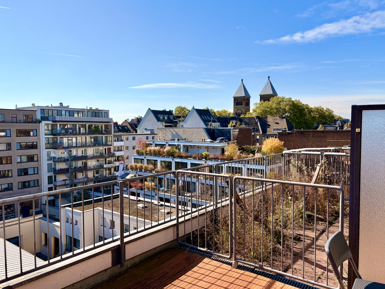 Innenstadt-Apartment, Dachterrasse, Köln